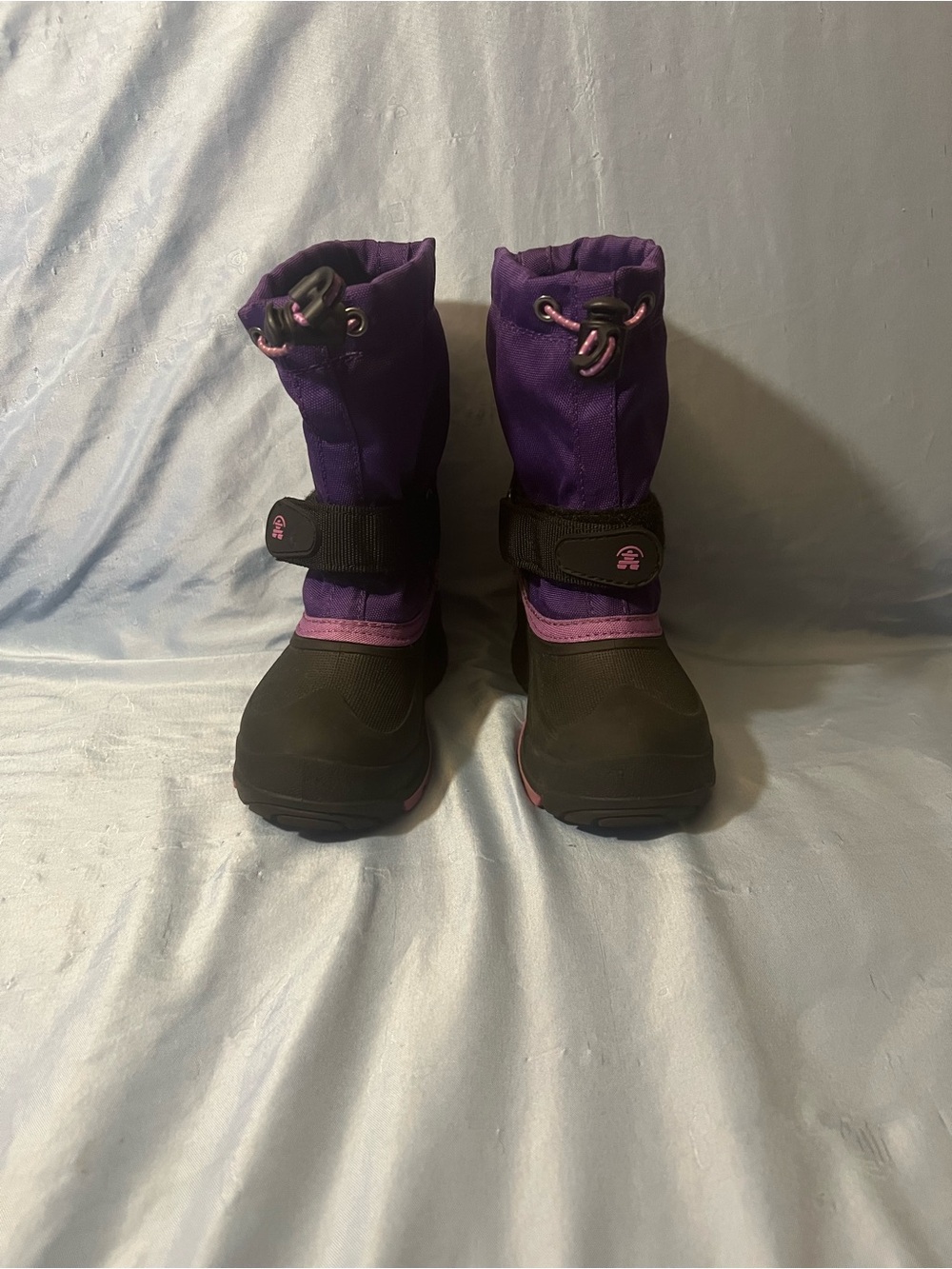 Kamik Kids Purple Winter Boots with Easy Velcro Strap